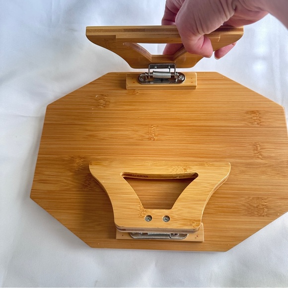 Bamboo armchair tray table - Picture 5 of 7